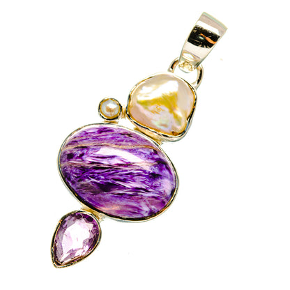 Seraphinite Pendants handcrafted by Ana Silver Co - PD11857