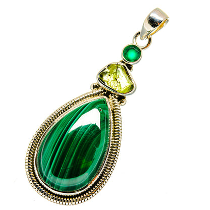 Malachite Pendants handcrafted by Ana Silver Co - PD11858