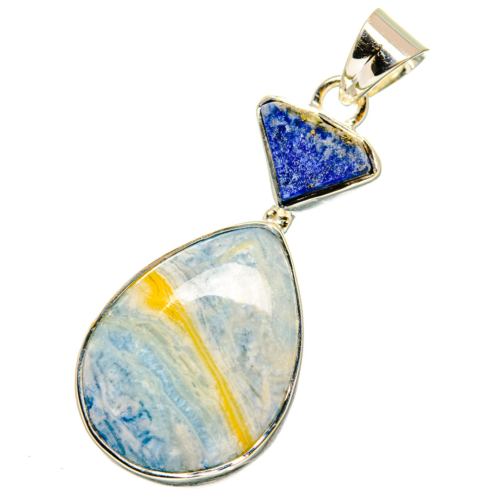 Blue Scheelite Pendants handcrafted by Ana Silver Co - PD11878