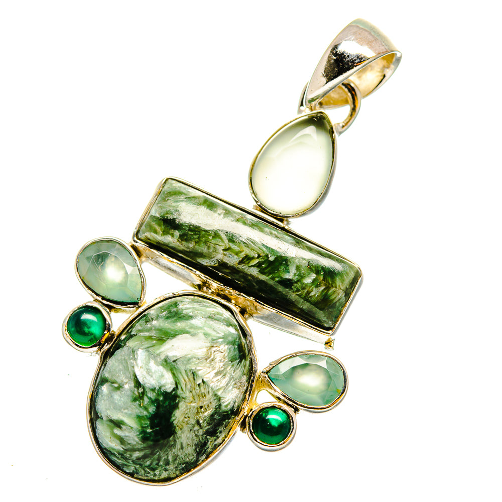 Seraphinite Pendants handcrafted by Ana Silver Co - PD11881