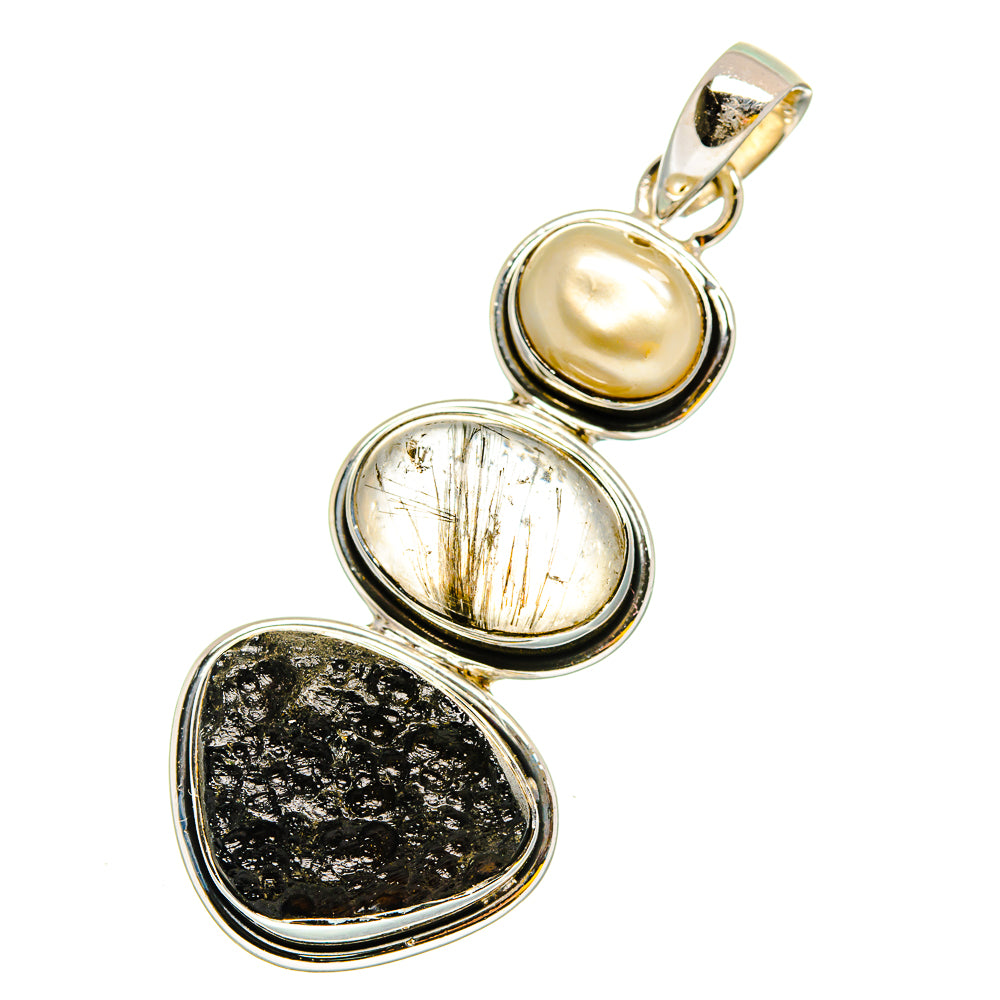 Tektite Pendants handcrafted by Ana Silver Co - PD11882
