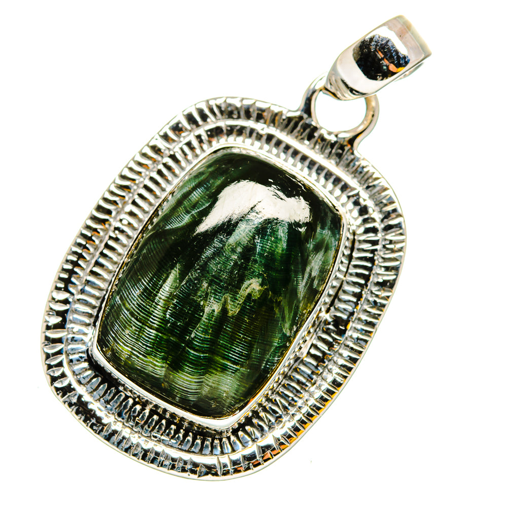 Seraphinite Pendants handcrafted by Ana Silver Co - PD11886