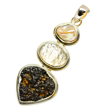 Tektite Pendants handcrafted by Ana Silver Co - PD11887