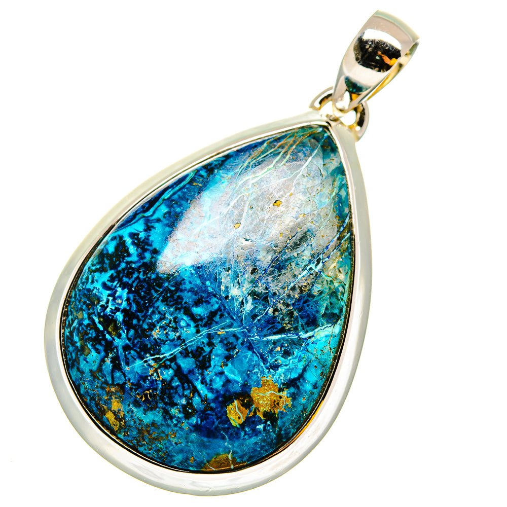 Chrysocolla Pendants handcrafted by Ana Silver Co - PD11892
