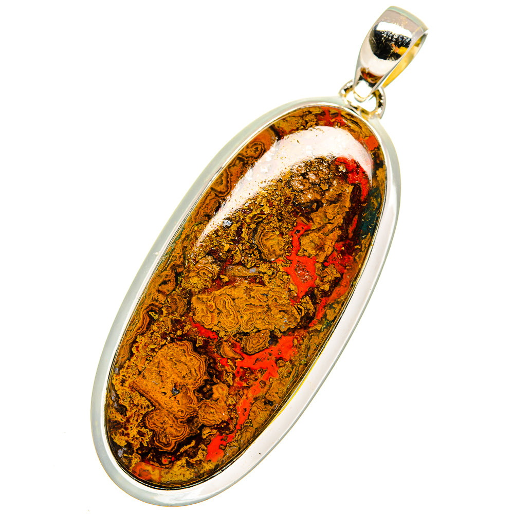 Moroccan Agate Pendants handcrafted by Ana Silver Co - PD11896