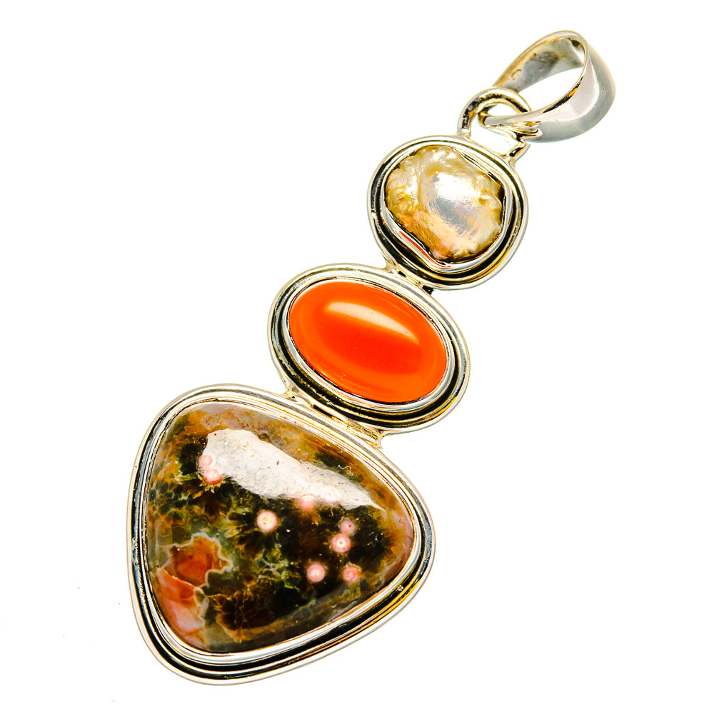 Ocean Jasper Pendants handcrafted by Ana Silver Co - PD11900