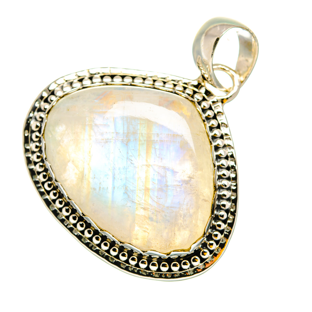 Rainbow Moonstone Pendants handcrafted by Ana Silver Co - PD11903