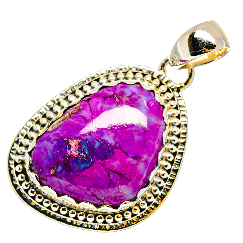 Purple Copper Composite Turquoise Pendants handcrafted by Ana Silver Co - PD11913
