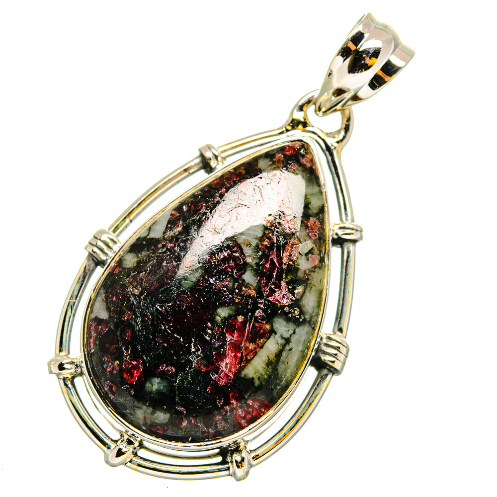 Russian Eudialyte Pendants handcrafted by Ana Silver Co - PD11924