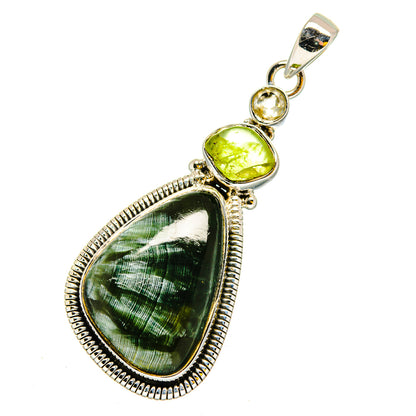 Seraphinite Pendants handcrafted by Ana Silver Co - PD11927