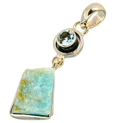 Aquamarine Pendants handcrafted by Ana Silver Co - PD11930