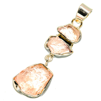 Rose Quartz Pendants handcrafted by Ana Silver Co - PD11931