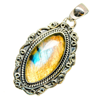 Labradorite Pendants handcrafted by Ana Silver Co - PD11932