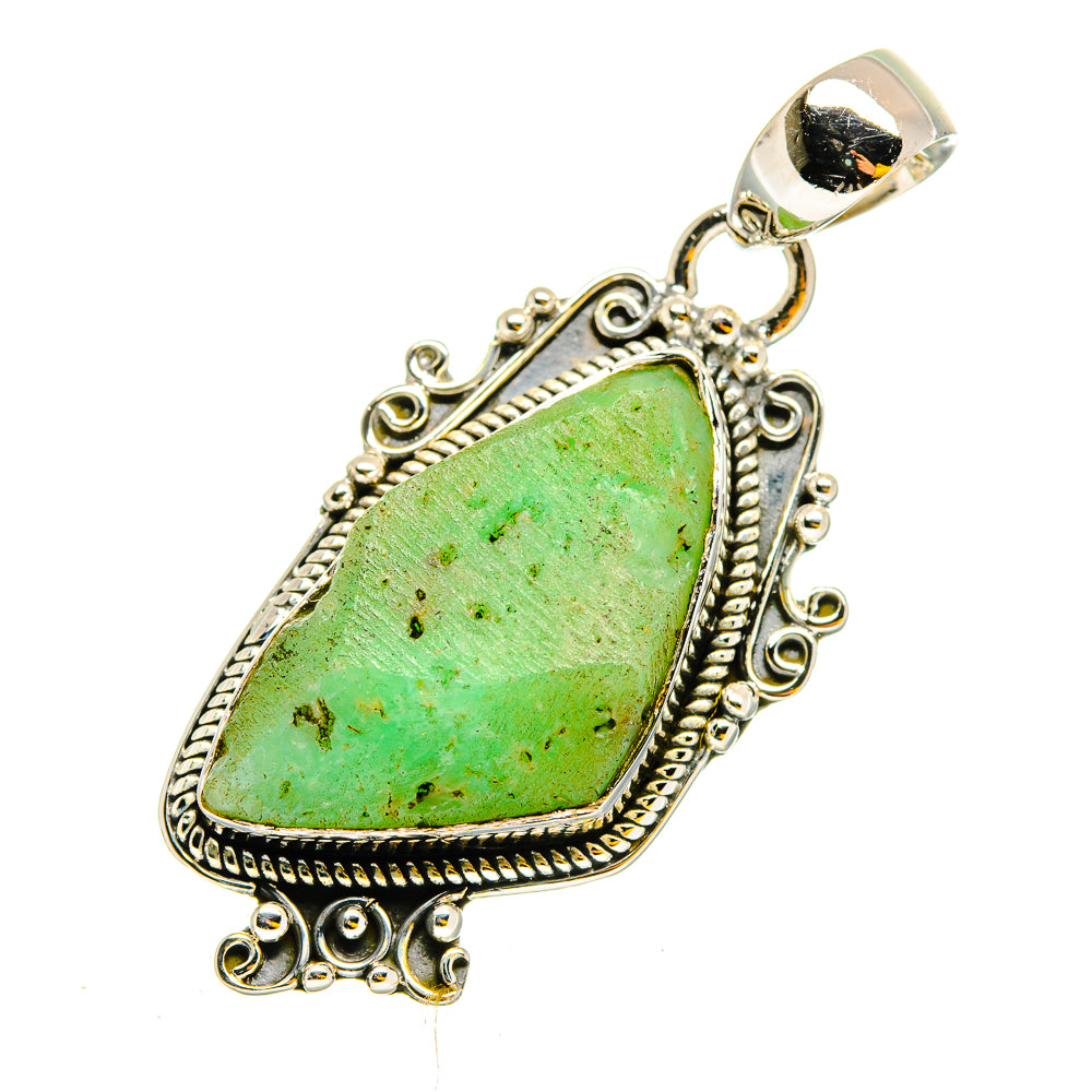 Chrysoprase Pendants handcrafted by Ana Silver Co - PD11940
