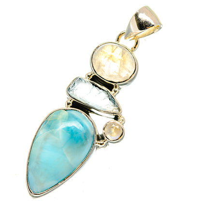Larimar Pendants handcrafted by Ana Silver Co - PD11952