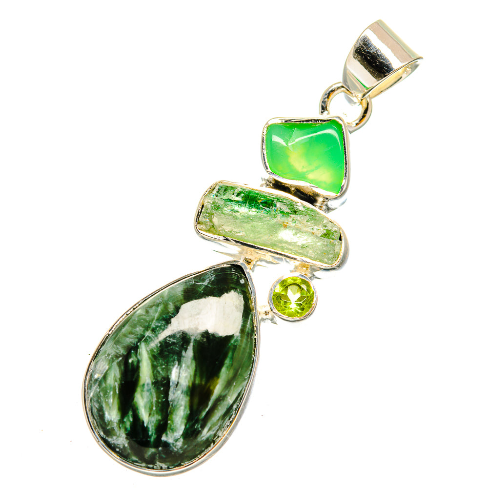 Seraphinite Pendants handcrafted by Ana Silver Co - PD11955