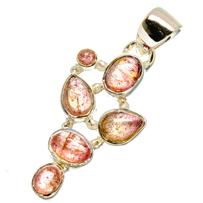 Pink Tourmaline Pendants handcrafted by Ana Silver Co - PD11958