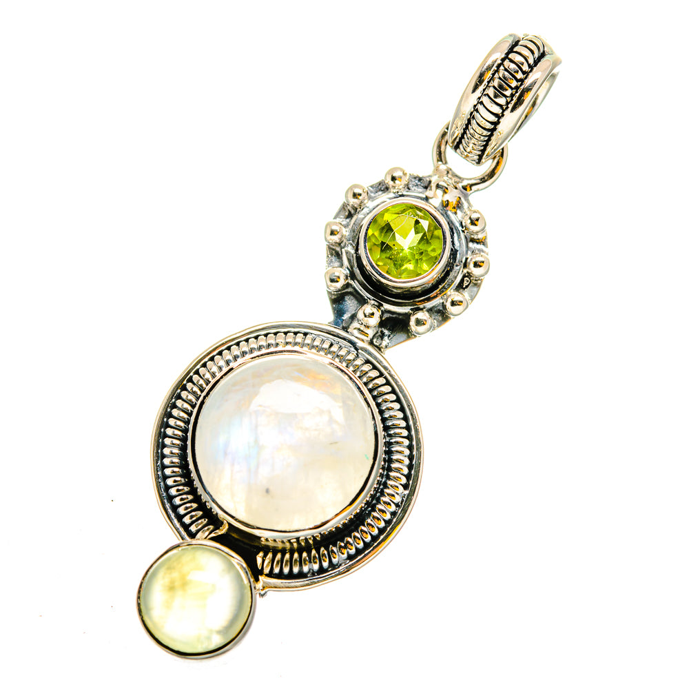 Rainbow Moonstone Pendants handcrafted by Ana Silver Co - PD11962