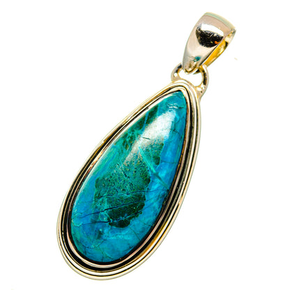Chrysocolla Pendants handcrafted by Ana Silver Co - PD11968