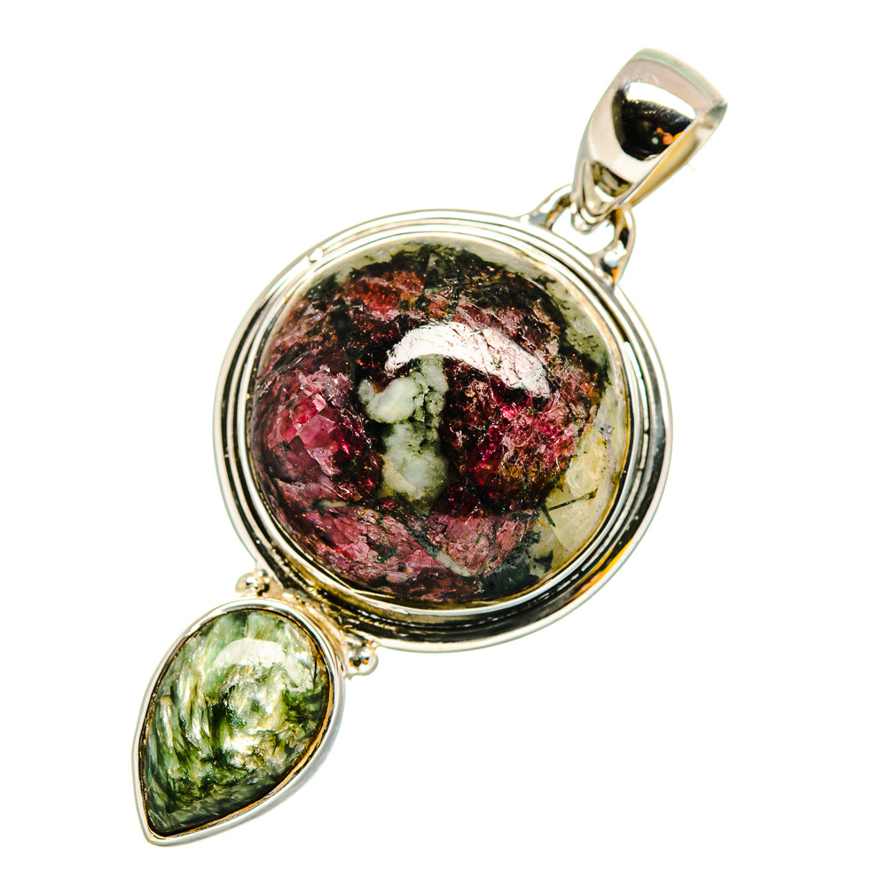 Russian Eudialyte Pendants handcrafted by Ana Silver Co - PD11984