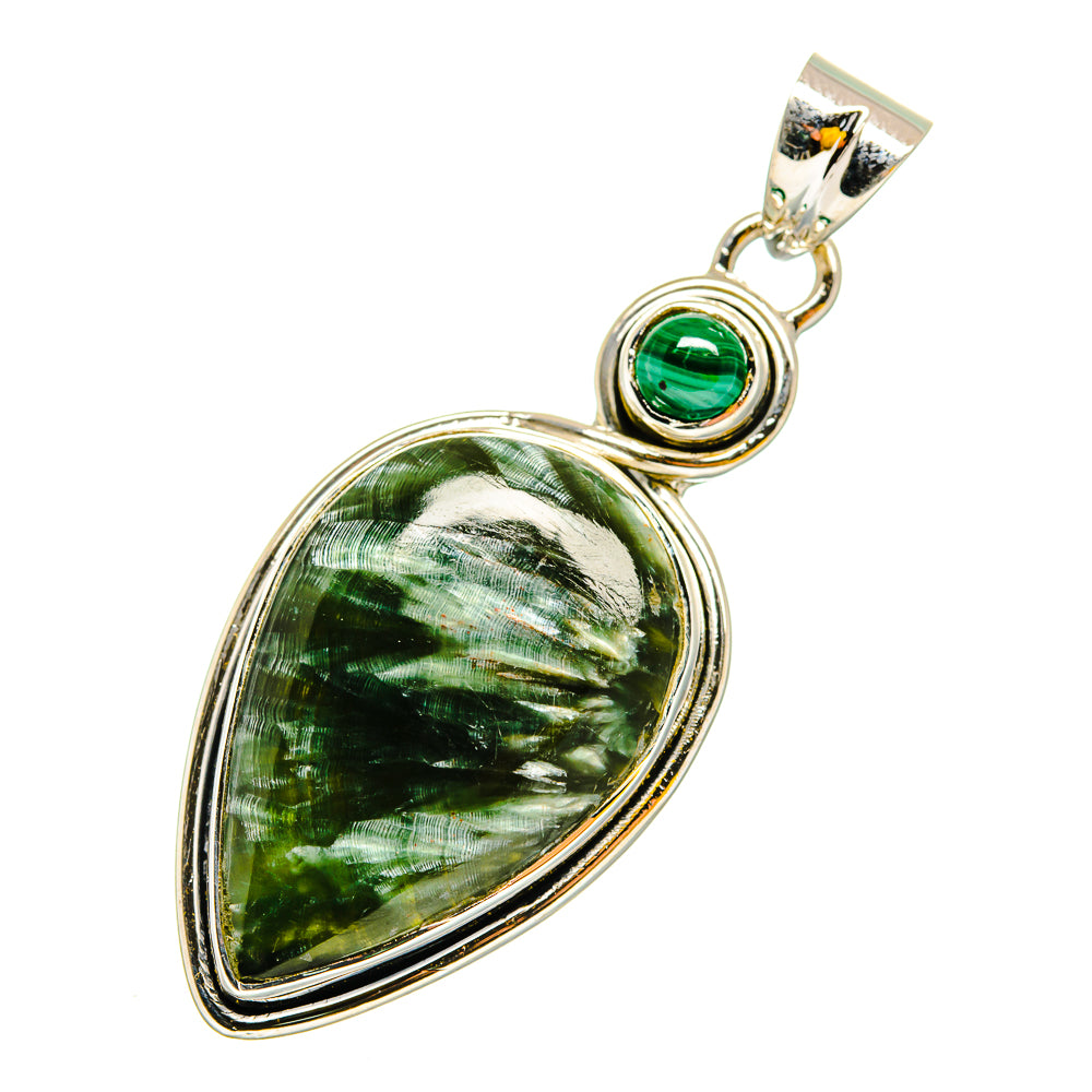 Seraphinite Pendants handcrafted by Ana Silver Co - PD11989