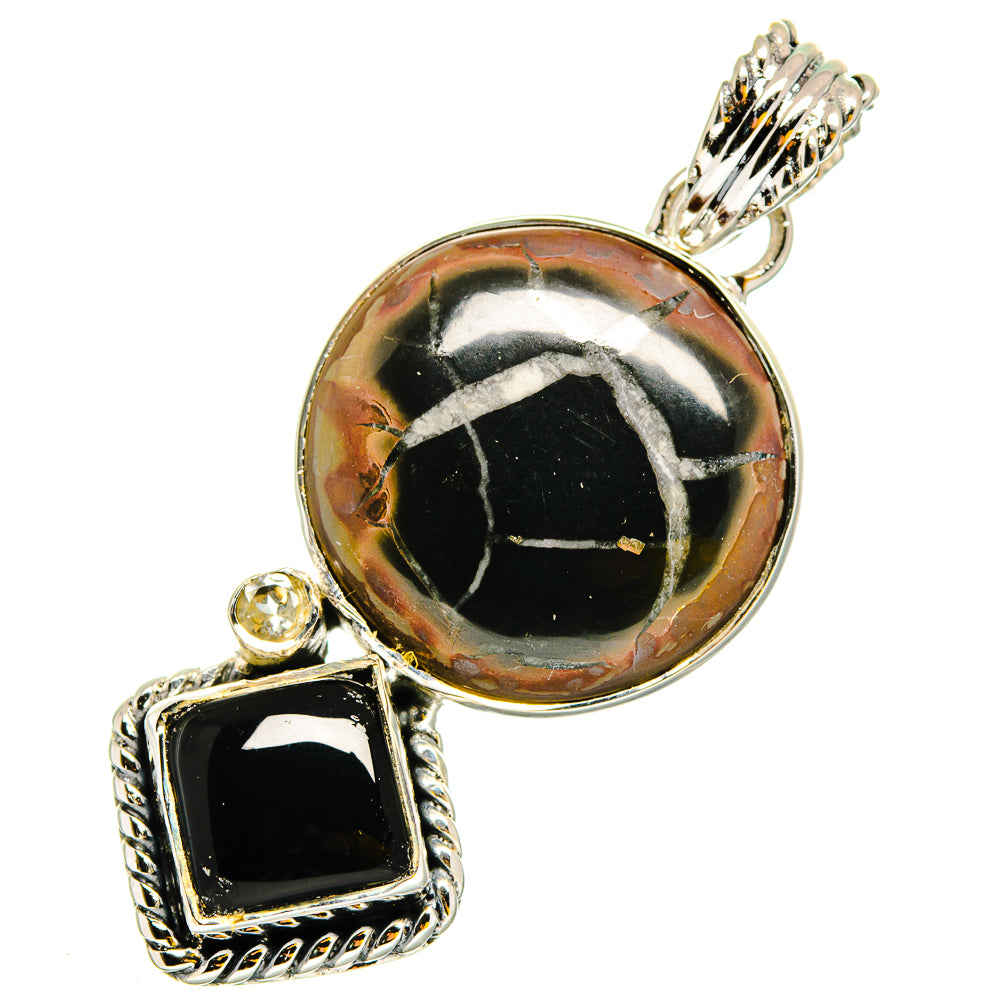 Septarian Geode Pendants handcrafted by Ana Silver Co - PD12005