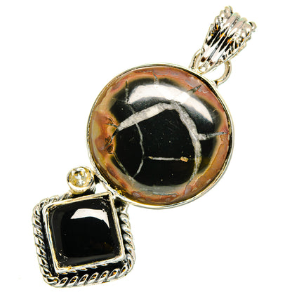 Septarian Geode Pendants handcrafted by Ana Silver Co - PD12005