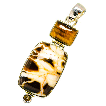 Peanut Wood Jasper Pendants handcrafted by Ana Silver Co - PD12009