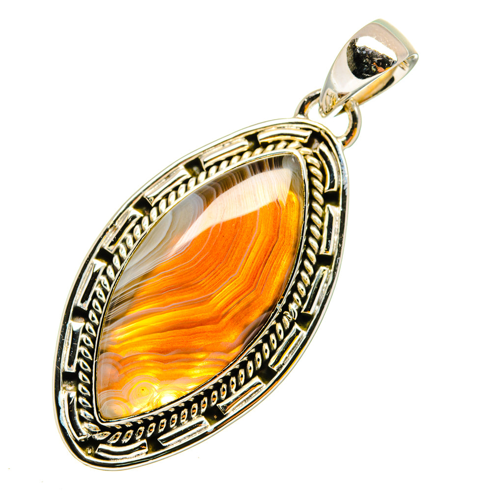 Botswana Agate Pendants handcrafted by Ana Silver Co - PD12011