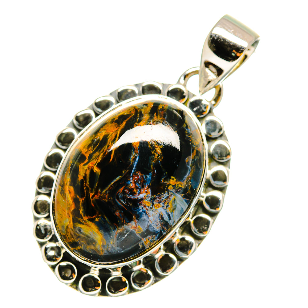 Pietersite Pendants handcrafted by Ana Silver Co - PD12023