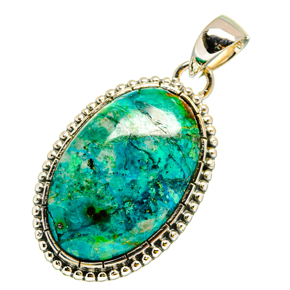 Chrysocolla Pendants handcrafted by Ana Silver Co - PD12027