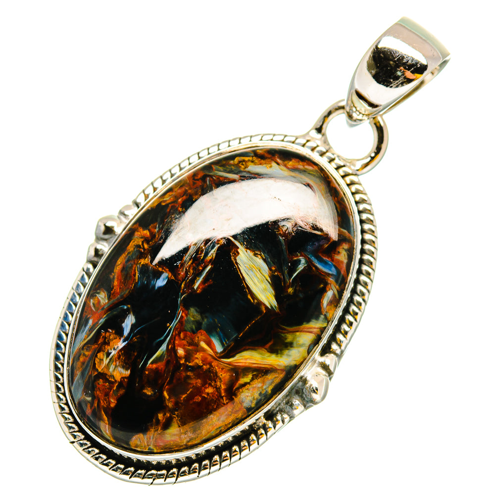 Pietersite Pendants handcrafted by Ana Silver Co - PD12040