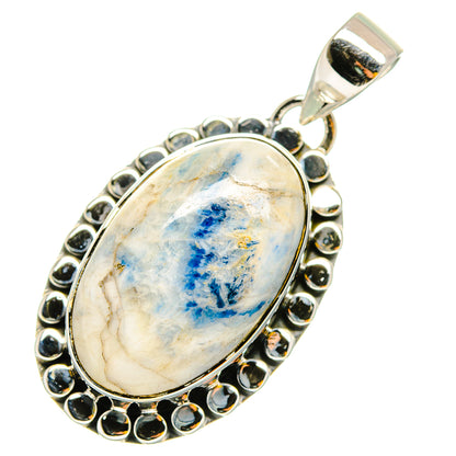 Blue Scheelite Pendants handcrafted by Ana Silver Co - PD12043