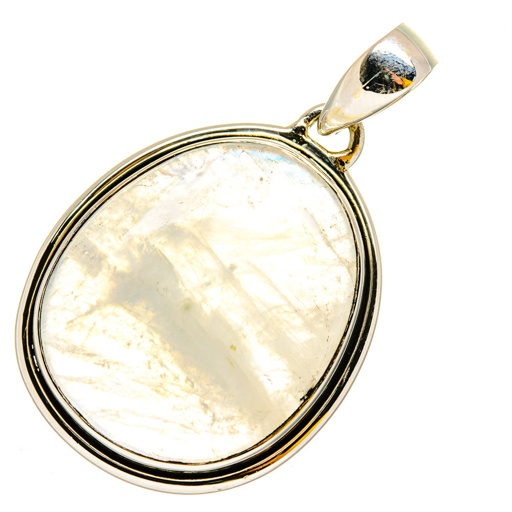 Rainbow Moonstone Pendants handcrafted by Ana Silver Co - PD12049