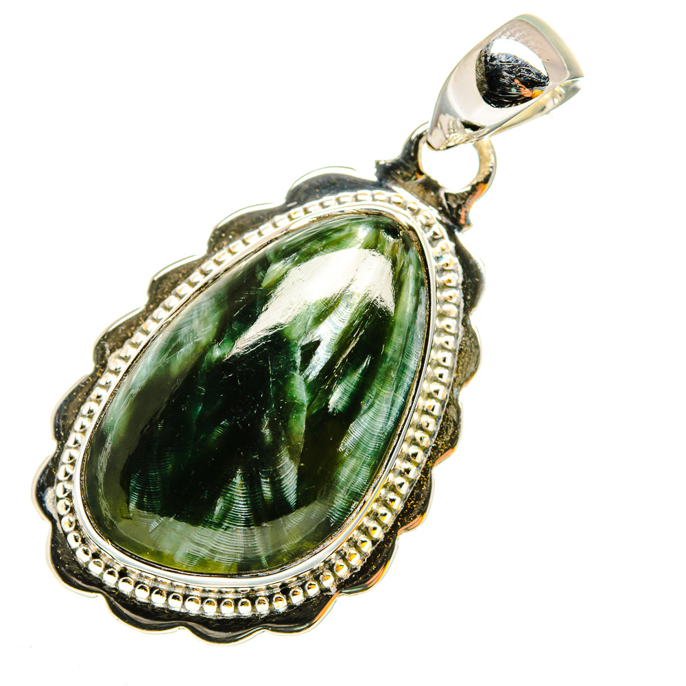 Seraphinite Pendants handcrafted by Ana Silver Co - PD12051
