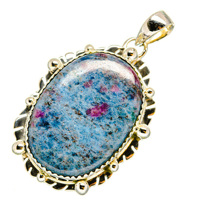 Ruby Fuchsite Pendants handcrafted by Ana Silver Co - PD12058