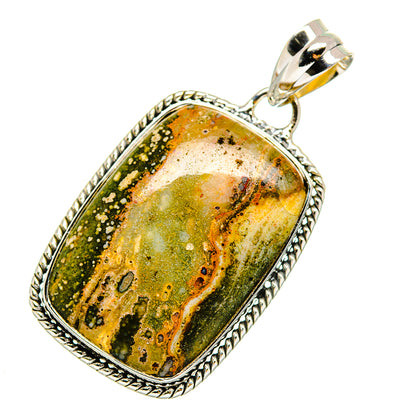 Ocean Jasper Pendants handcrafted by Ana Silver Co - PD12075