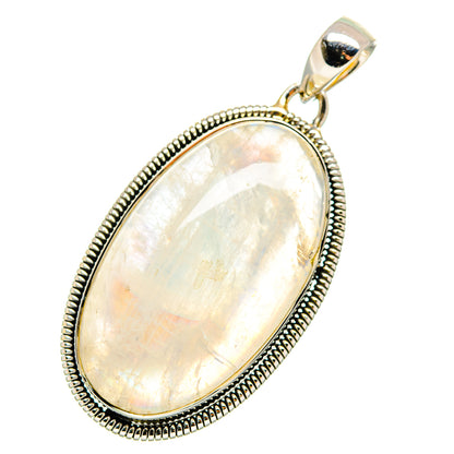 Rainbow Moonstone Pendants handcrafted by Ana Silver Co - PD12090