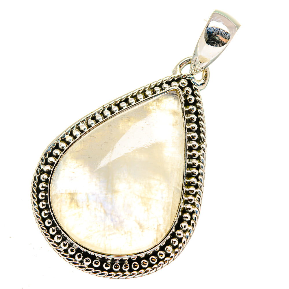 Rainbow Moonstone Pendants handcrafted by Ana Silver Co - PD12091