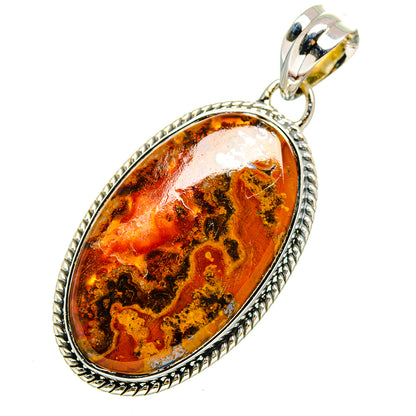 Moroccan Agate Pendants handcrafted by Ana Silver Co - PD12096