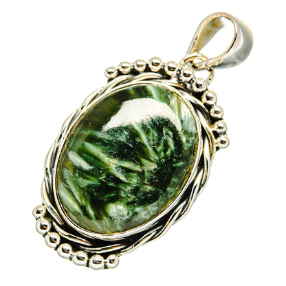 Seraphinite Pendants handcrafted by Ana Silver Co - PD12097