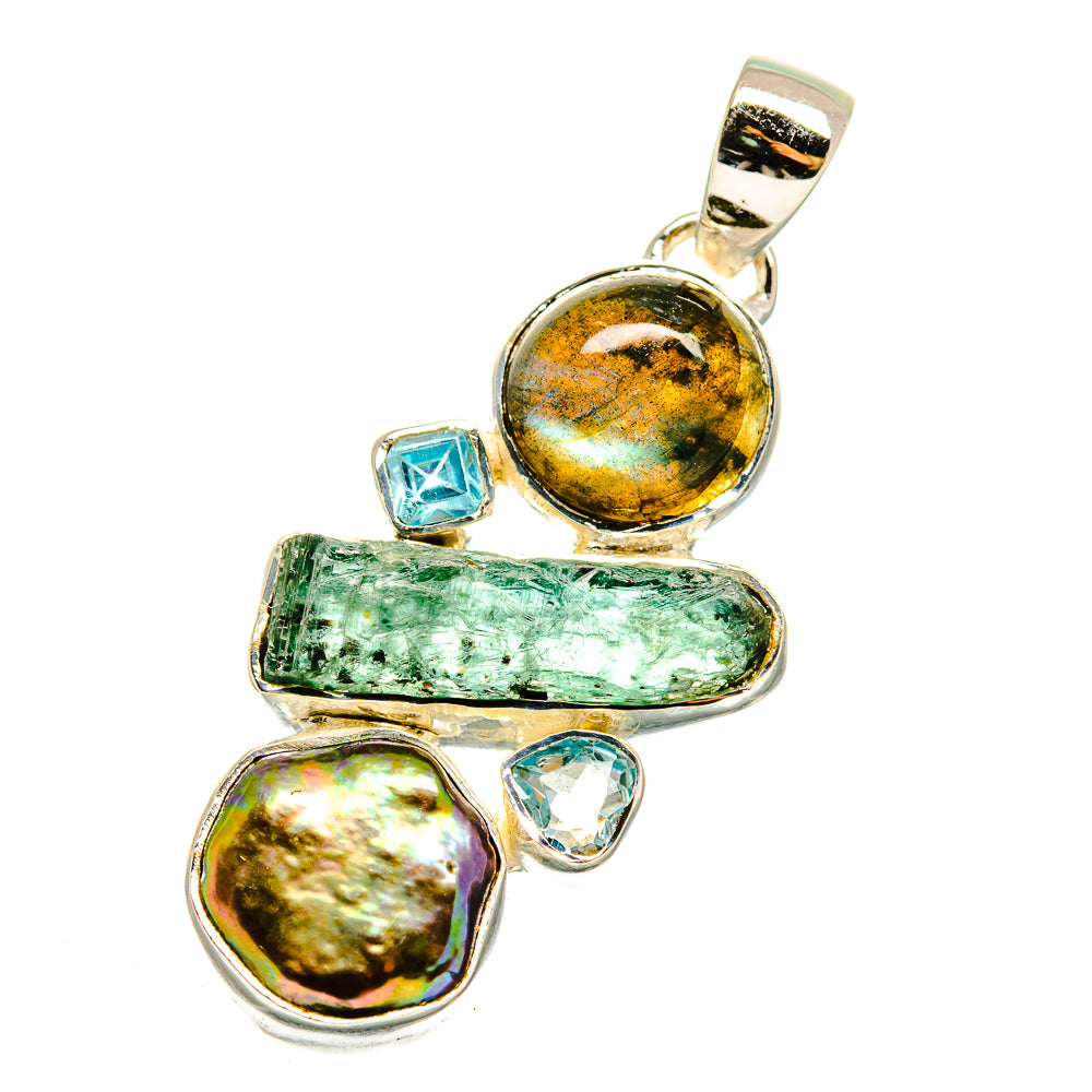 Labradorite Pendants handcrafted by Ana Silver Co - PD12104