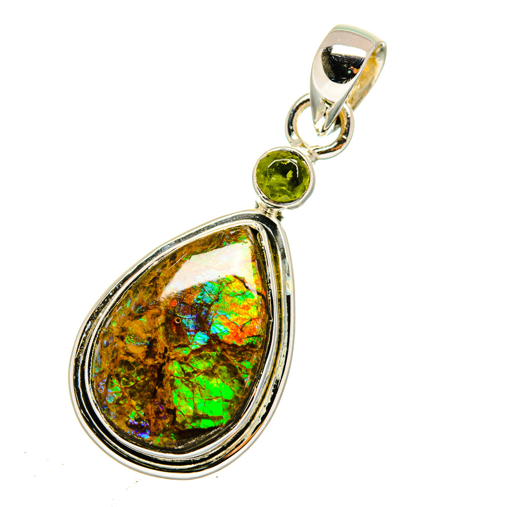 Ammolite Pendants handcrafted by Ana Silver Co - PD12106