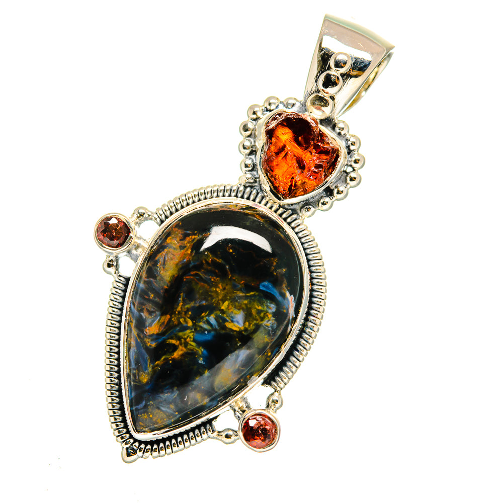 Pietersite Pendants handcrafted by Ana Silver Co - PD12110