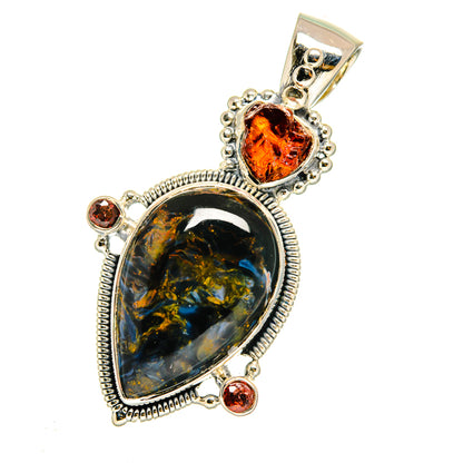 Pietersite Pendants handcrafted by Ana Silver Co - PD12110