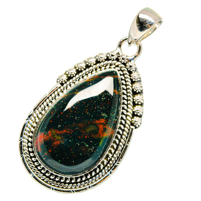 Bloodstone Pendants handcrafted by Ana Silver Co - PD12117