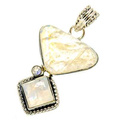 Rainbow Moonstone Pendants handcrafted by Ana Silver Co - PD12129