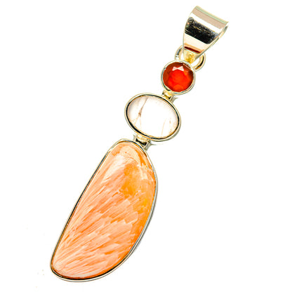 Scolecite Pendants handcrafted by Ana Silver Co - PD12131