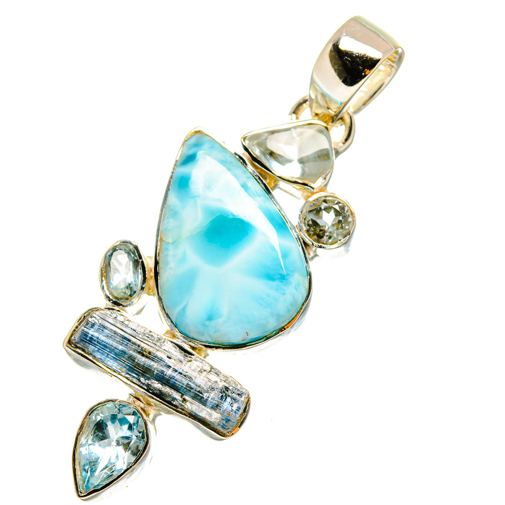 Larimar Pendants handcrafted by Ana Silver Co - PD12145