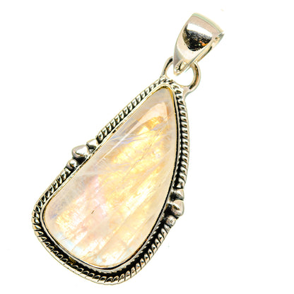 Rainbow Moonstone Pendants handcrafted by Ana Silver Co - PD12146